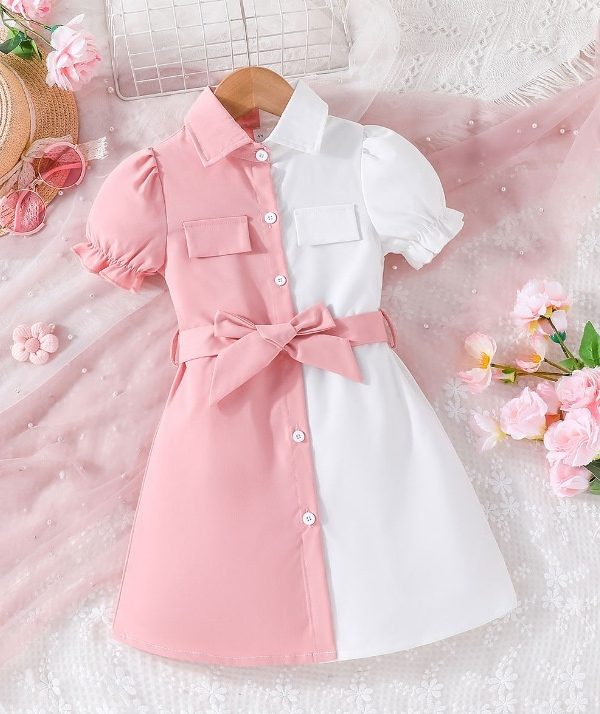 فستان بناتي بأكمام فانوس الأكثر مبيعًا