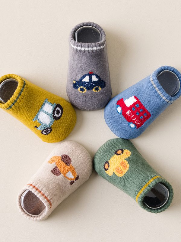 Terry-loop Hosiery Children's Foot Sock Cartoon Cute