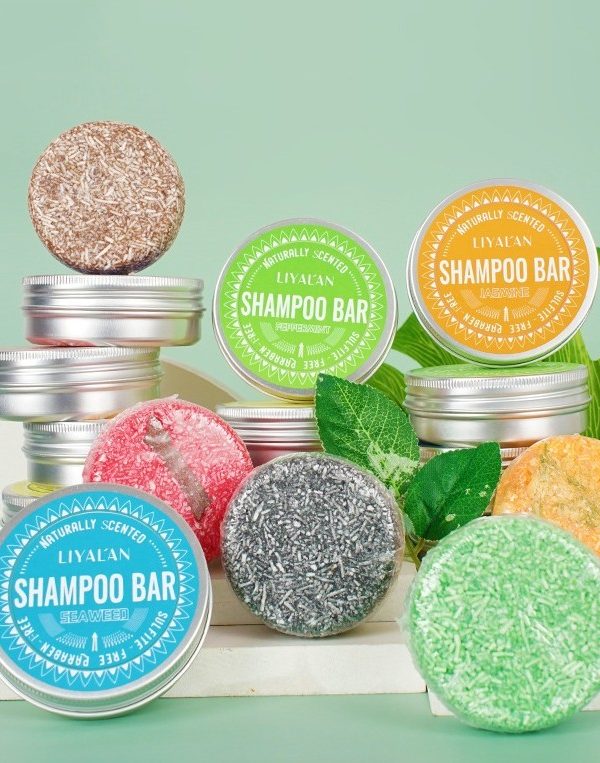 Round Green Tea Soap Shampoo