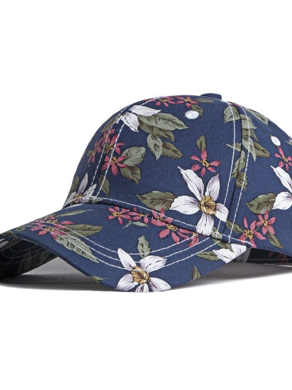 Personality Floral Flower Cap Female Korean Retro Sunscreen