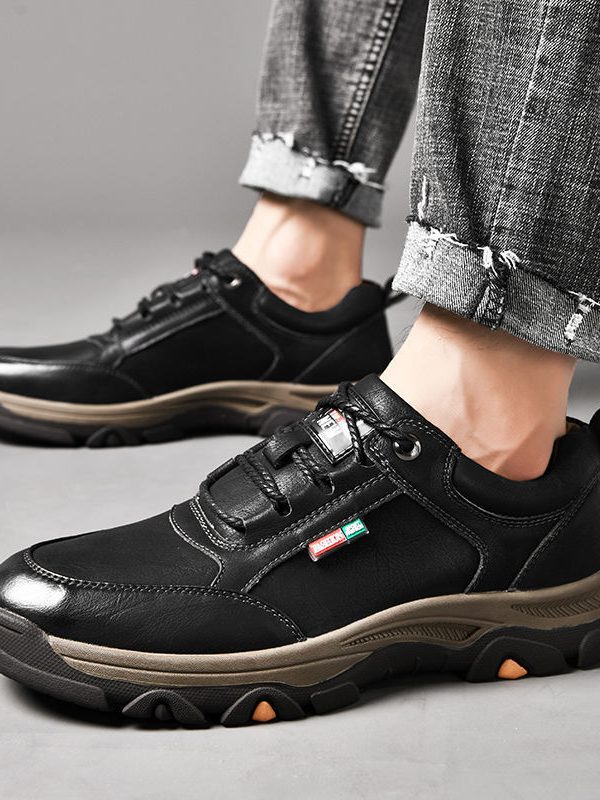 Fashion Leather Tide Shoes Breathable Casual Men