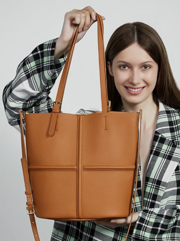 First Layer Cowhide Portable One Shoulder Combination Bags Crossbody