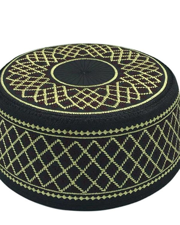 Muslim Hats Cotton Embroidery Islamic Men Prayer Arab Clothing Caps