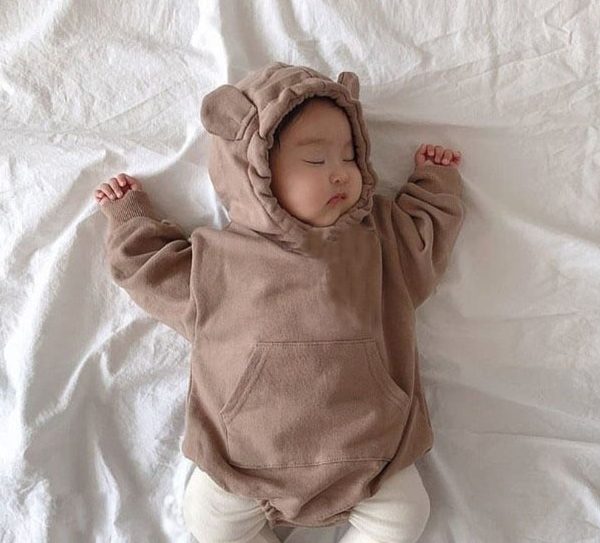 ملابس بأكمام طويلة هودي جامبسوت رومبر كوري للأطفال