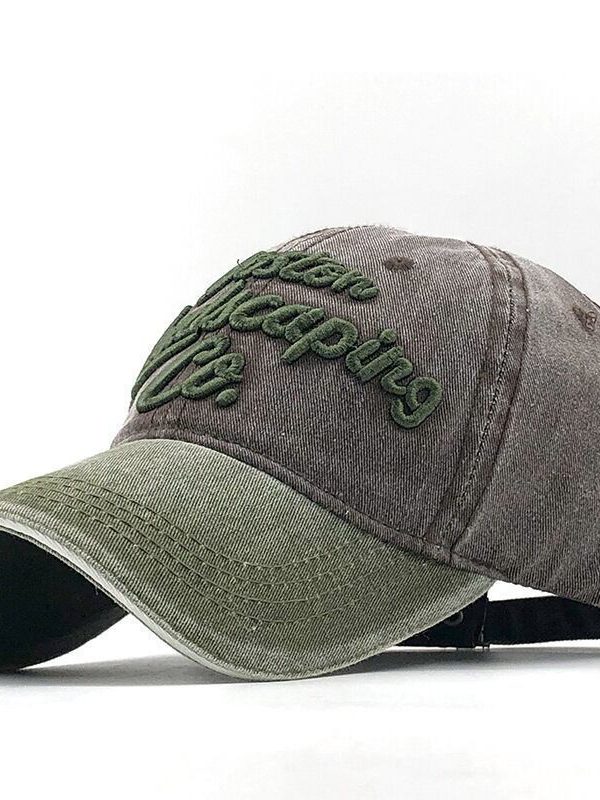 Embroidered Women's Cap Sandwich Curved Brim Baseball Cap