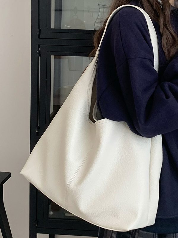 Casual Armpit Bag Women Shoulder Bag High Capacity Totes Female Shopping Bags Soft Leather Lady Purse Handbags