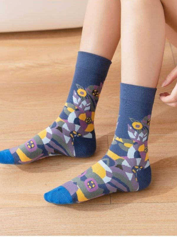 Women's Retro Spring And Autumn Cotton Sock