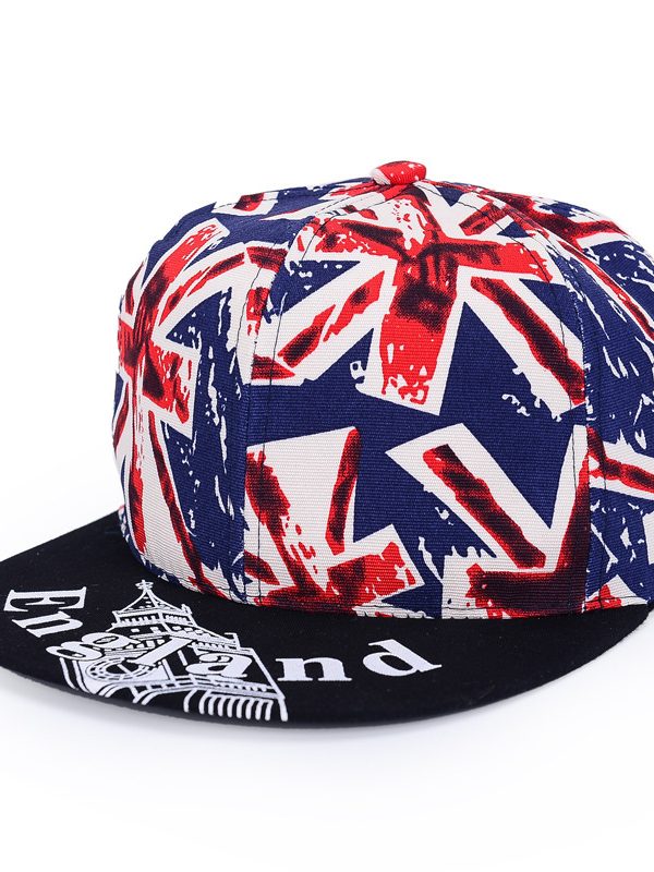 Women's Pozi-British Flag Flat-brim Sun Hat