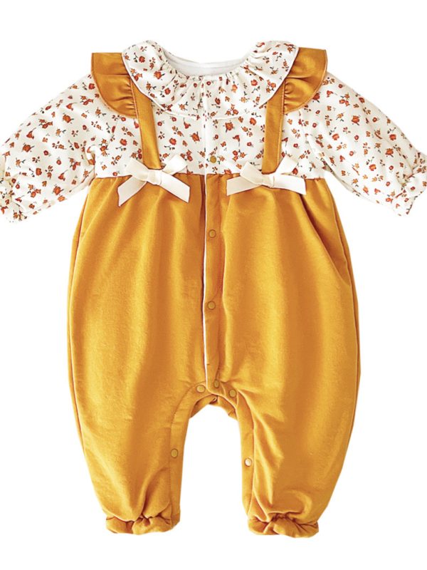 ملابس قطنية جديدة مزيفة من قطعتين للأطفال الرضع