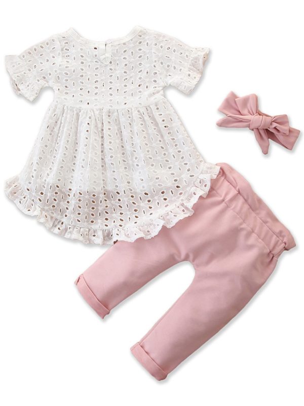 بدلة بناتي، بلوزة غير منتظمة الشكل وبنطال