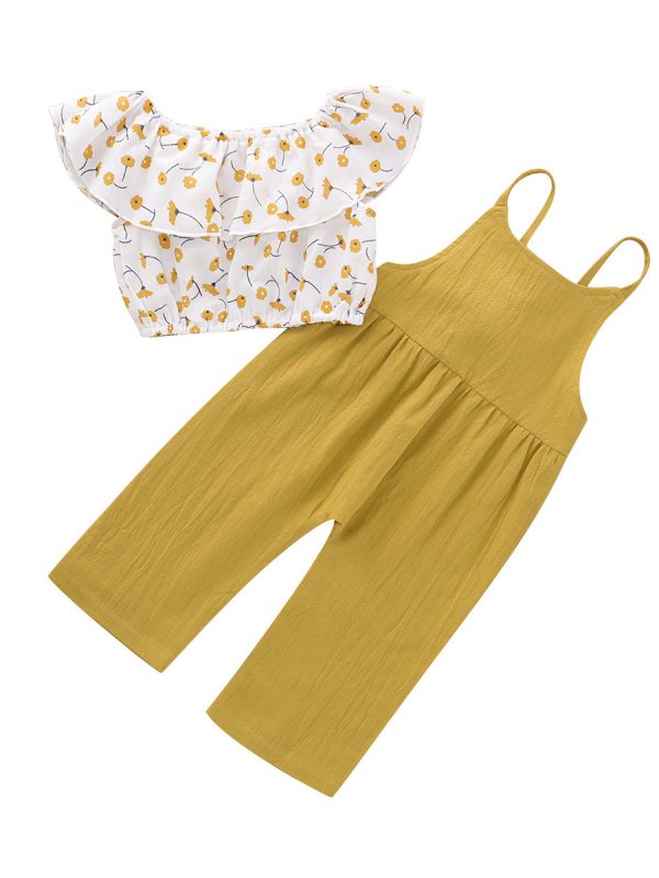 طقم كاميسول مزهر للبنات