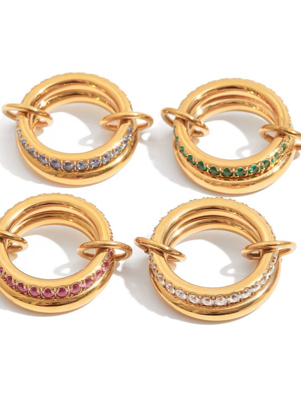 خاتم من التيتانيوم الصلب بتصميم أوروبي وأمريكي، مقاوم للبهتان.