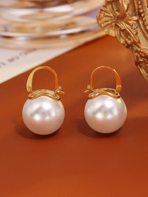 Pearl Earrings Simple Fashion High Sense All-match Women