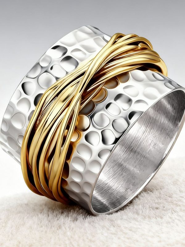 Two-tone Ring Personality Fashion Creative Ornament