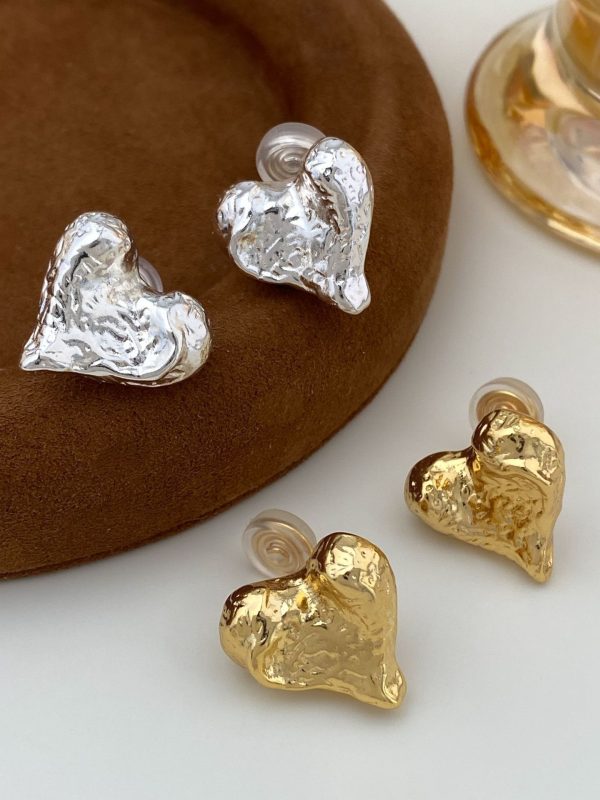 أقراط فضية أنيقة وبسيطة ومتعددة الاستخدامات