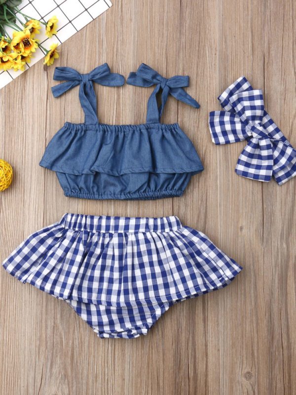 ملابس صيفية جديدة من الدنيم الأوروبي والأمريكي، من حمالات الكتف إلى سراويل المؤخرة الشبكية وأغطية الرأس