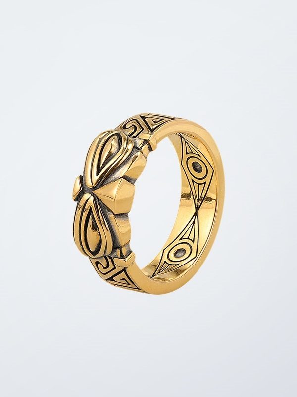 خاتم سانكسينغدوي بي ريترو أصلي قابل للفتح، مناسب للرجال والنساء، بتصميم عتيق ومتناسق.