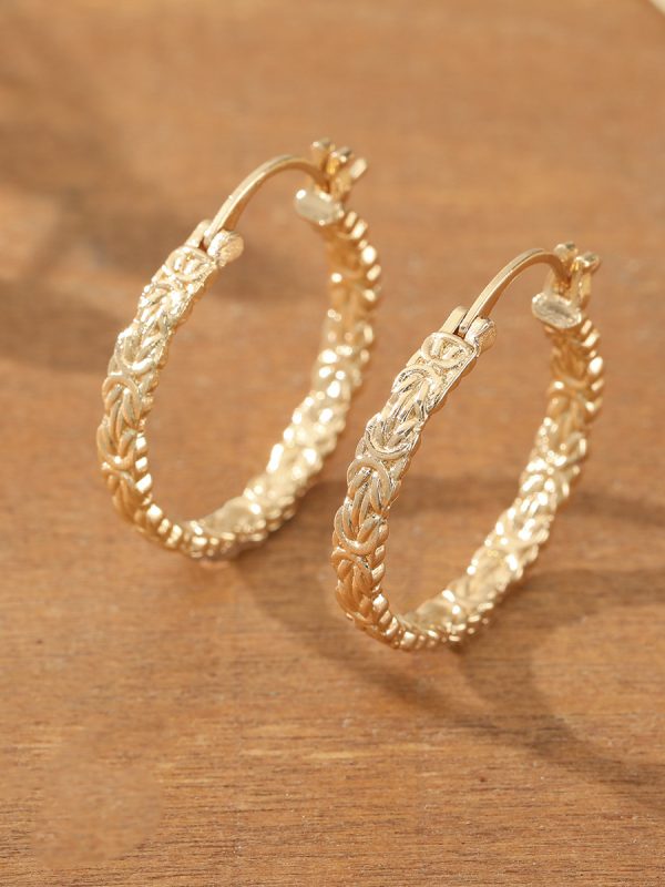 Matte Brushed Geometric Earrings For Women