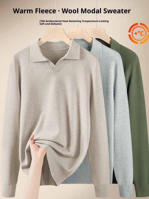 Men's Autumn And Winter Casual Loose Warm Sweater For Layering
