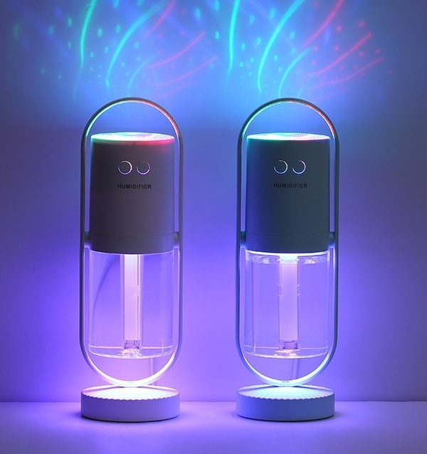 مرطب هواء منزلي يعمل بمنفذ USB مع أضواء ليلية