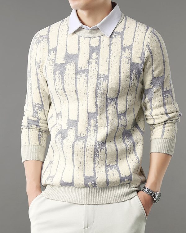 Youthful Trendy Mens Knitted Base Layer Top