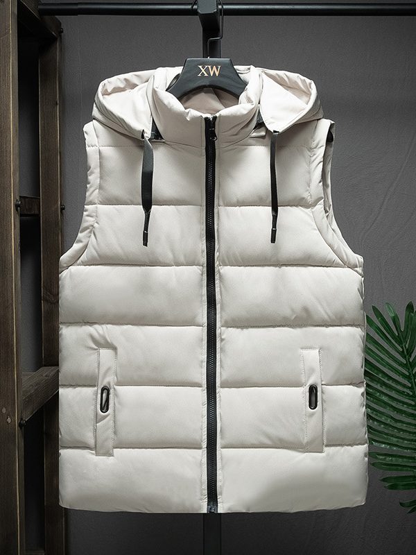Men's Sleeveless Vest Korean Style Warm Thick