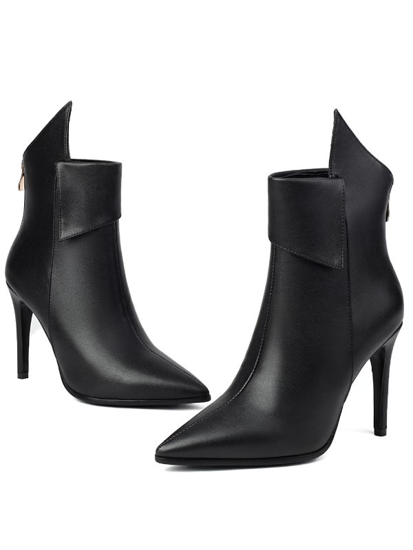 Womens Plus-Size Pointed-Toe High Heels With Back Zipper