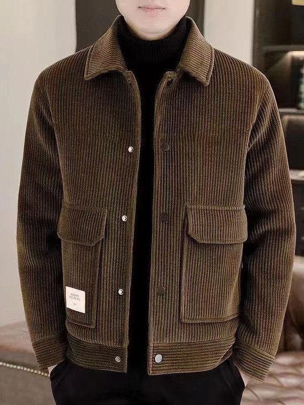 Corduroy Casual Chic Workwear Jacket New Style