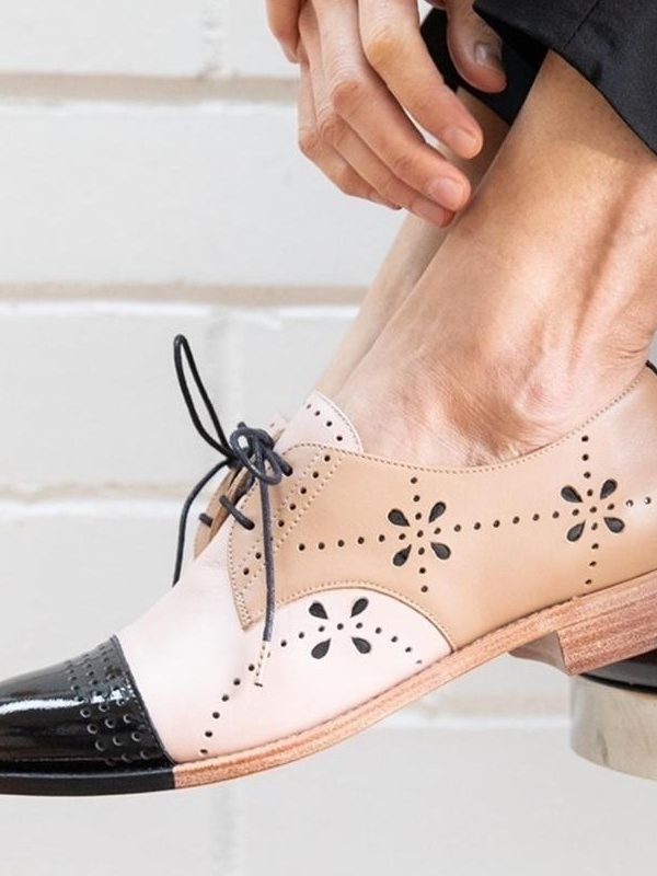 Round Head 40-43 Assorted Colors Low Heel Burnt Flower Casual Pumps Women