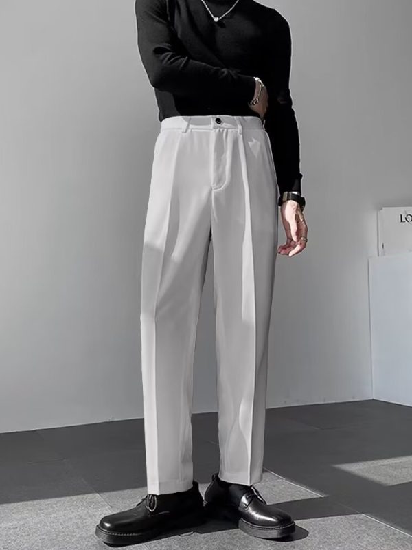 Mens Stylish Casual Straight-leg Pants