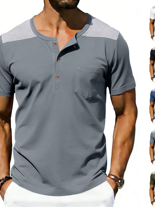 Mens Loose-fitting Breathable Short-sleeve T-shirt