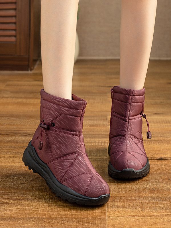 Women's Fleece-lined Waterproof Anti-slip Snow Boots