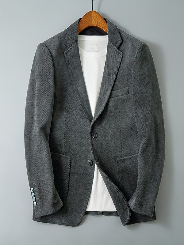 Slim-fit Single-breasted Jacket Korean Trendy Brand Suit Thickened Top