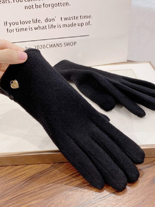 Touchable Screen Warm Plush Gloves