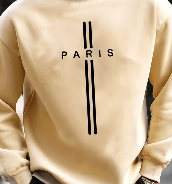 سويت شيرت رجالي فضفاض واسع مناسب لفصلي الخريف والشتاء