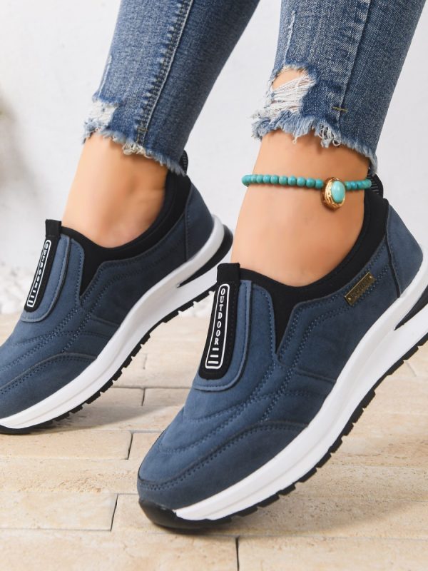 Womens Casual Plus-size Comfortable Slip-on Running Shoes