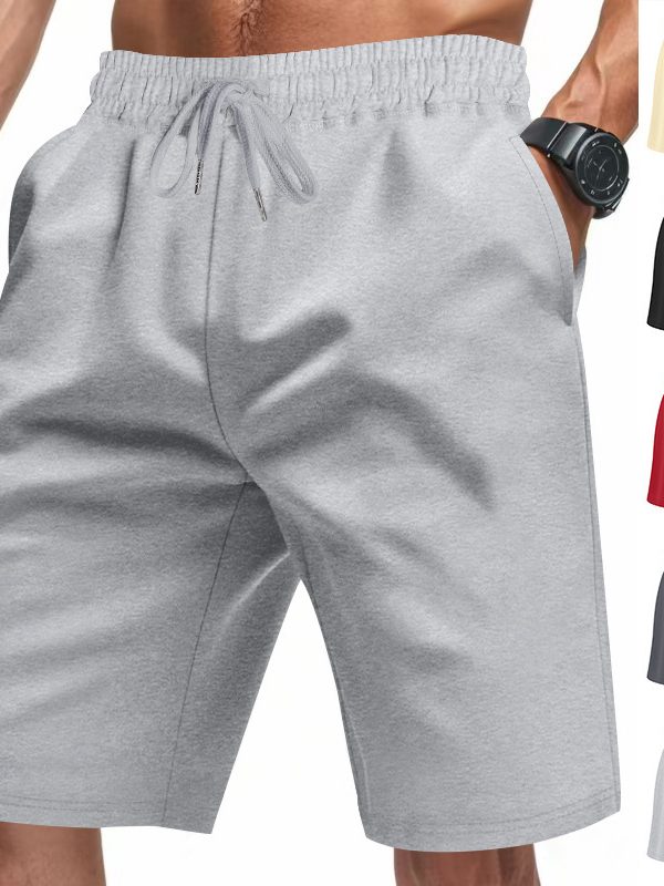 شورت رجالي كاجوال برباط، فضفاض، مناسب للركض والتمرن.