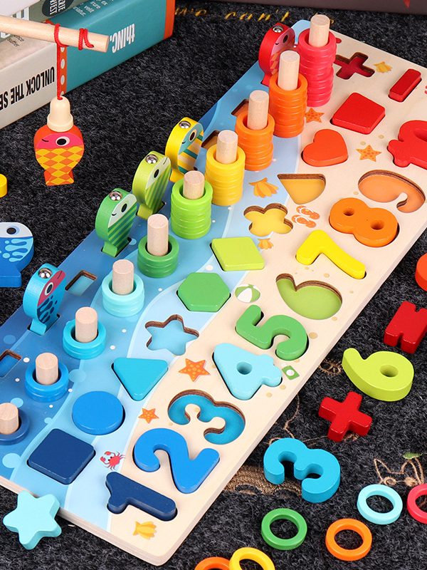 Children 3D Alphabet Number Puzzle Baby Colorful Geometric Digital Letter Educational Toy