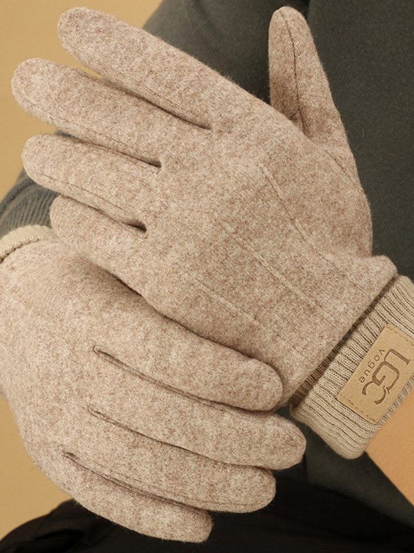 Cashmere-look Men's Winter Thermal Gloves