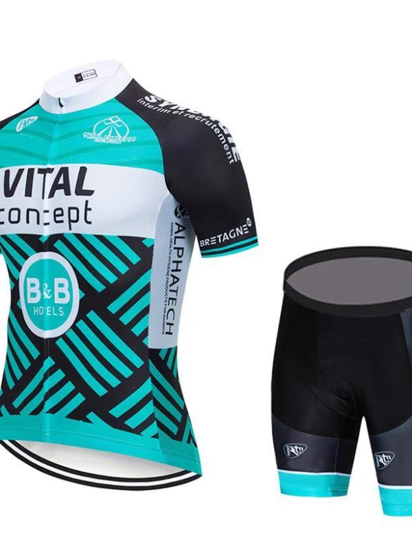 Vital Sports Men's Black JERSEY SHORTS Bib Set