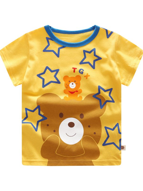 Children's Clothing Summer New Boys Short-Sleeved T-shirt