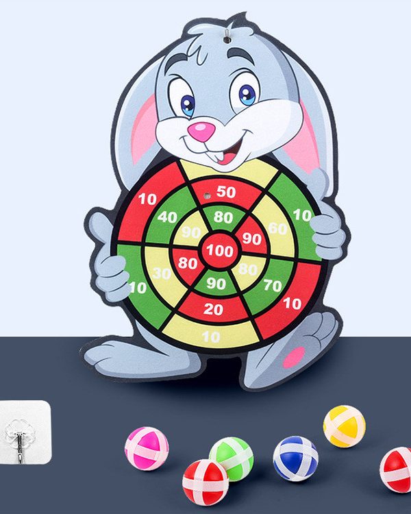 Spot Wholesale Children's Sticky Ball Dart Board Cartoon Fun Dart Board Plus Velvet A Variety Of Creative Cartoon