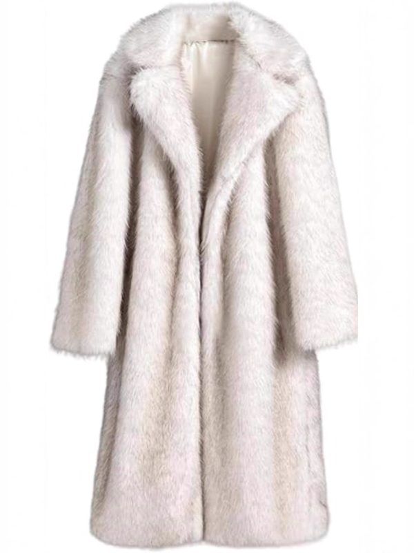Extended Women's Clothing Imitation Fox Fur Warm Winter Coat