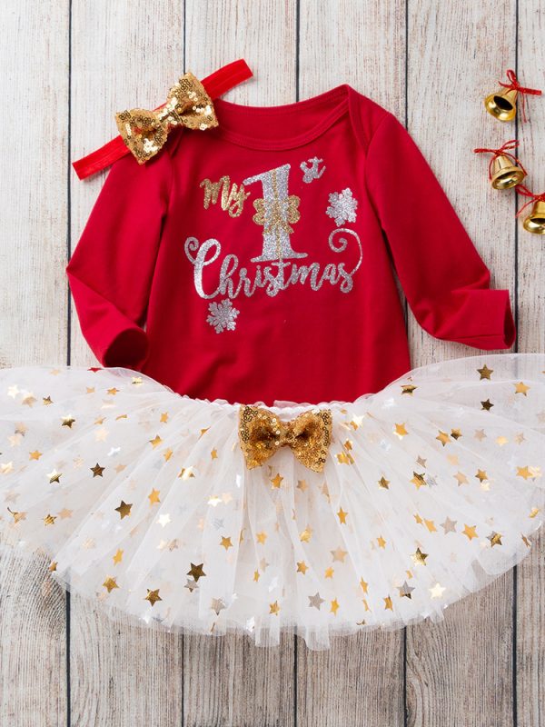 تنورة أطفال بأكمام طويلة