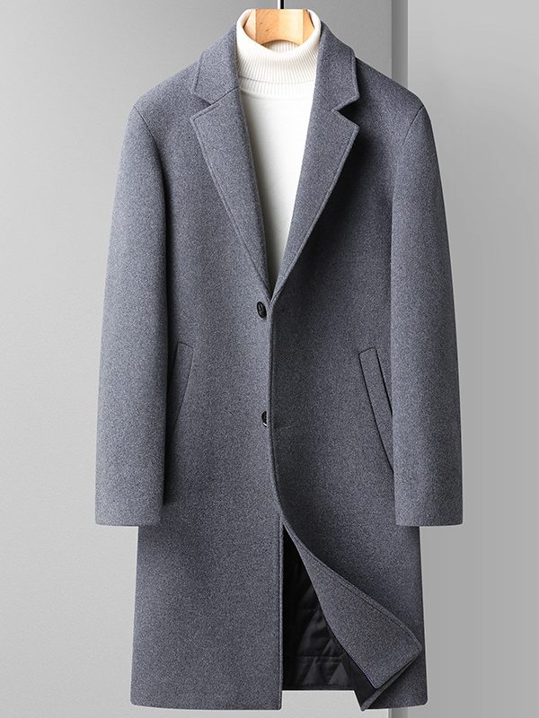 Woolen Coat Men's Business Korean Version