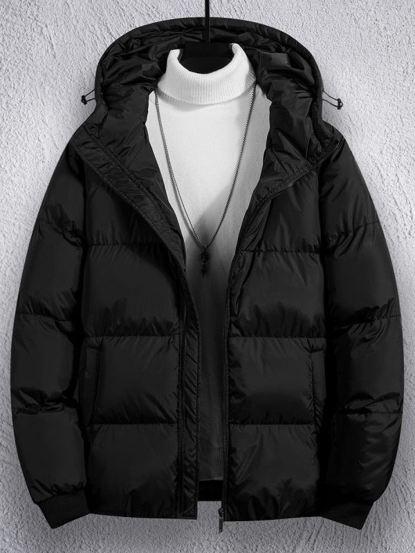 Winter Men's Cotton Clothes Thick Hooded Loose And Warm Versatile Casual