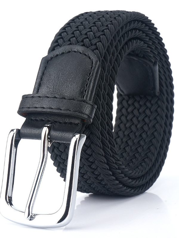 Canvas Elastic Stretch Belt Pin Buckle Canvas Belt