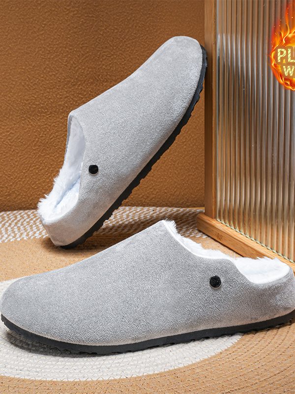 Autumn And Winter Fleece-lined Extra-thick Men's Casual Sports Shoes