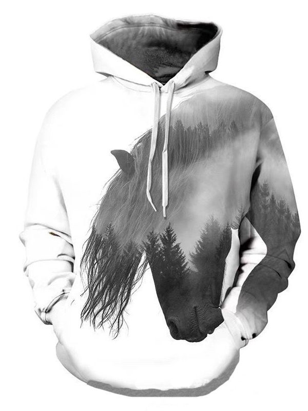 Printed Men's And Women's Hoodie