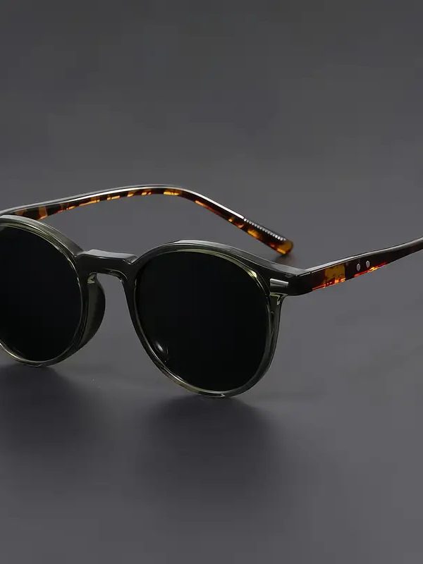 Vintage Round Mens Sunglasses Set Womens Eyewear